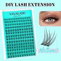 Vavalash Natural Lash Clusters 911Mm Cluster Lashes Wispy Lash Extensions Volume Individual Eyelash Extensions Diy At Home Nat