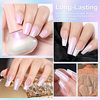 Major Dijit Quick Dry Nail Polish Pearl White Pink Summer Nail Lacquer For Nail Art Regular Nail Polish 041 Fl Oz