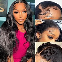 Lapondai 13X4 Body Wave Lace Front Wigs Human Hair Pre Plucked 26Inch Hd Transparent Lace Frontal Wigs Human Hair With Baby Hair