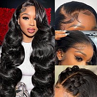 Lapondai 13X4 Lace Front Wigs Human Hair Body Wave Hd Lace Frontal Wigs 180 Density 10A Glueless Wigs Human Hair Pre Plucked Wi