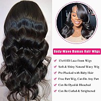 Lapondai 13X4 Lace Front Wigs Human Hair Body Wave Hd Lace Frontal Wigs 180 Density 10A Glueless Wigs Human Hair Pre Plucked Wi