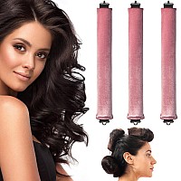 Blinkeen Heatless Hair Curler Flexi Rods With Hook Heatless Curling Rod For All Hair Types No Heat Curlers To Sleep In Heatl