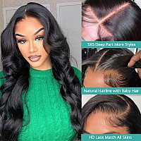 Allove 5X5 Hd Lace Closure Wigs Human Hair Body Wave Lace Front Wigs Human Hair Wigs For Women 150 Density 5X5 Transparent Lace