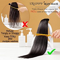 Triippy Raw Human Hair Bundlestriple Lifespan Than Regular Virgin Hair No1 Sales Of Raw Hair Bundles Keep Silky And Bone Strai