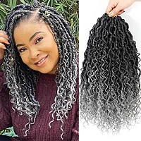 Goddess Locs Crochet Hair 12 Inch 7 Packs Short Faux Locs Crochet Hair Soft Crochet Locs Boho Locs Crochet Hair Synthetic Hippie