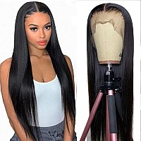 Candeas Straight Lace Front Wigs Human Hair Pre Plucked With Baby Hair 180 Density 13X4 Hd Lace Frontal Wigs Human Hair Brazili