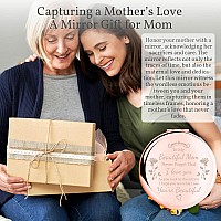 Boutikpro Mom Gift Compact Mirror To My Beautiful Mom Gorgeous Rose Gold Compact Mirror Unique Mom Gift For Women Mom Personali