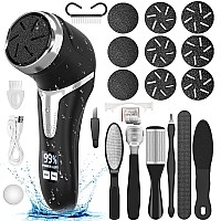 Electric Callus Remover For Feet With Dander Vacuum Portable Pedicure Kit Foot File Callus Remover Rechargeable Waterproof F