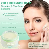 Ucanbe Cleansing Balm Makeup Remover 317Oz Cleansing Balm 4Pcs Large Size Makeup Remover Cloths Makeup Cleansing Balm For W