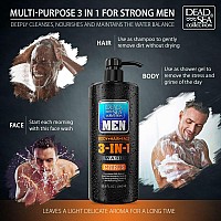 Dead Sea Collection Mens Body Wash 3 In 1 Citrus Body Wash For Men Mens Shampoo Mens Face Wash Shampoo For Men Pack Of