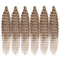 Batisi Water Wave Crochet Hair 6 Packs Curly Braiding Hair For Boho Braids Synthetic Bohemian Curly Crochet Hair Ombre Blonde 30