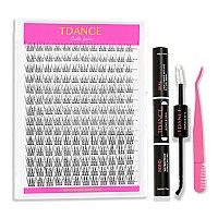 Tdance Natural Cluster Lashes Kit 168 Pcs Wispy Lash Extensions Cc Curl 911Mm Mixed Lengths Eyelash Extension Individual Kit Wi