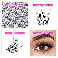 Tdance Natural Cluster Lashes Kit 168 Pcs Wispy Lash Extensions Cc Curl 911Mm Mixed Lengths Eyelash Extension Individual Kit Wi