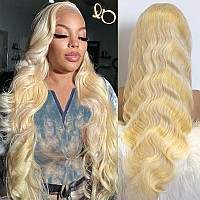 Lotulo 613 Body Wave Lace Front Wig Human Hair 613 Lace Front Wig Human Hair 13X6 Transparent Lace Blonde Lace Front Wigs Huma