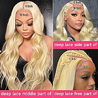 Lotulo 613 Body Wave Lace Front Wig Human Hair 613 Lace Front Wig Human Hair 13X6 Transparent Lace Blonde Lace Front Wigs Huma