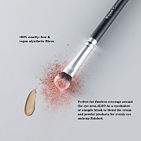 Energy Concealer Brush Dense Small Eyeshadow Brush Vegan Soft Synthetic Bristles Makeup Brush For Liquid Cream Powder Foundation