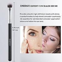 Energy Concealer Brush Dense Small Eyeshadow Brush Vegan Soft Synthetic Bristles Makeup Brush For Liquid Cream Powder Foundation