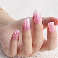 Tutuyu Mermaid Glitter Pink Gel Nail Polish 15Ml Uvled Soak Off Led Lamp Pink Sparkly Shimmer Gel Polish For Manicure Salon Nai