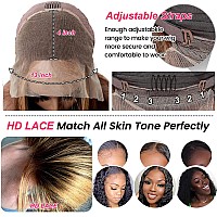 Queen Story 13X4 Hd Lace Front Wigs Human Hair Pre Plucked 427 Honey Blonde Lace Frontal Wigs Highlight Ombre Wigs Human Hair 1