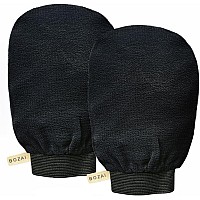 Spmktbozai Korean Exfoliating Mitts 2Pcs Deep Body Scrubber Exfoliator Gloves For Dead Skin Spray Tan Removal Keratosis Pila