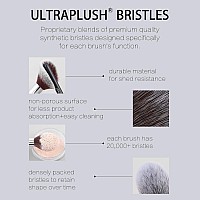 Energyluxury Makeup Brush Set With Pu Bag Includes Tapered Blush Brush Foundation Brush Kitten Paw Concealer Brush And Smal