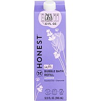 The Honest Company Foaming Bubble Bath Refill Carton Gentle For Baby Naturally Derived Tearfree Hypoallergenic Lavender