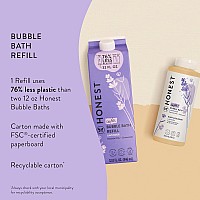 The Honest Company Foaming Bubble Bath Refill Carton Gentle For Baby Naturally Derived Tearfree Hypoallergenic Lavender