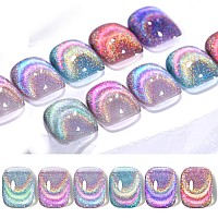 Born Pretty Magnetic Gel Nail Polish Holographic Glass Cat Magnetic Eye Gel Polish Nail Gel Soak Off Nail Art Salon Manicure Col