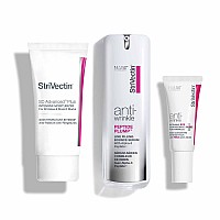 Strivectin Anti Wrinkle Trio Kit For Face Eyes 3 Piece Kit With Sd Plus Moisturizer Peptide Plump Line Face Serum Intensi