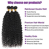 Seekomi Human Hair Bundles Brazilian 14 16 18 Inch Water Wave Human Hair Bundles 100 Unprocessed Virgin Water Wave 3 Bundles Hu