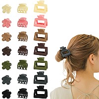 Drnytunk Hair Clips Set Assorted Sizes And Colors For Thin To Thick Hair 21 Nonslip Matte Jaw Clips For Women And Girls