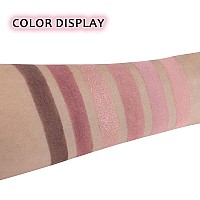 6 Colors Nude Pink Purple Matte Shimmer Eyeshadow Palette For Eye Makeup High Pigmented Brown Eye Shadow Primers Powder Palet De