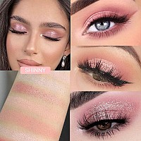 12 Colors Nude Natural Pink Matte Shimmer Eyeshadow Palette For Eye Makeuphigh Pigmented Brown Eye Shadow Primers Powder Palet