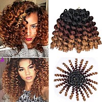 Wand Curl Crochet Braids Hair 8 Inch Jamaican Crochet Hair 3Packs Jamaican Bounce Crochet Hair T1B2730 80Gpcs Ringlet Twist