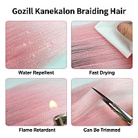 Gozill Blonde Kanekalon Braiding Hair Pre Stretched 26 Inch Hypoallergenic Synthetic Braiding Hair For Knotless Box Braids 26In