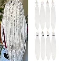 Liang Dian Pre Stretched Braiding Hair Ombre 30 Inch 8 Packs Synthetic Crochet Braids Hot Water Setting Professional Soft Yaki T