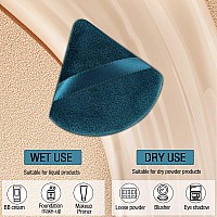 Pimoys 6 Pieces Powder Puff Face Triangle Makeup Puff For Loose Powder Setting Powder Soft Foundation Sponge Makeup Blender Spon