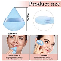 Pimoys 6 Pieces Powder Puff Triangle Makeup Puffs For Face Powder Setting Powder Cosmetic Foundation Blending Sponge Beauty Make