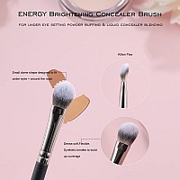 Energy Flat Concealer Brush Under Eye Small Kitten Paw Brightening Concealer Brush For Liquid Cream Powder Foundation Eyeshadow