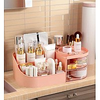 Pofuot Skin Care Organizermakeup Desk Organizer With Drawerscountertop Organizer For Cosmeticsvanity Brush With Holder For Li