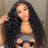 Smilegirl Glueless Wigs Human Hair Pre Plucked Pre Cut Curly Wear And Go Glueless Curly Wig For Black Women 5X5 Hd Lace Closure