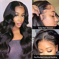 Vtaozi Body Wave Lace Front Wigs Human Hair Pre Plucked For Black Women 4X4 Lace Closure Wigs Human Hair 180 Density Brazilian