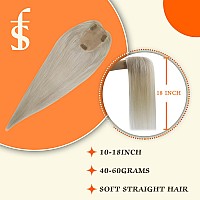 Full Shine Clip In Hair Topper Real Human Hair 14 Inch Crown Topper Mono Base Hair Topper For Women Color Blonde Hair Extensions