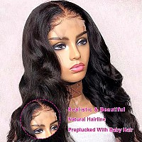 Vtaozi Body Wave Lace Front Wigs Human Hair Pre Plucked For Black Women 4X4 Lace Closure Wigs Human Hair 180 Density Brazilian