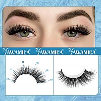 Yawamica Fluffy Lash Clusters Kit Wispy Volume Individual Lashes Extension Kit 1018Mm Cluster Eyelash Extensions With Lash Bond