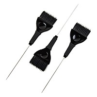 Pintail Hair Dye Brushes 3 Tint Brushes With Built In Comb For Hair Color Pin Tail For Precise Sectioning Color Brushes Fo