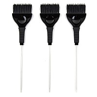 Pintail Hair Dye Brushes 3 Tint Brushes With Built In Comb For Hair Color Pin Tail For Precise Sectioning Color Brushes Fo