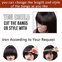 Sakalaka Ombre Brown Bob Wig Human Hair With Bangs Highlight Brown Short Black Bob Wigs For Women Human Hair Brazilian Virgin Br