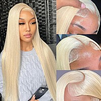 Gzx 613 Lace Front Wig Human Hair Pre Plucked 13X4 Hd Lace Front Wigs Human Hair 180 Density 613 Transparent Straight Lace Fron