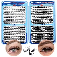 Toochunag 560Pcs Wispy Lash Clusters Natural Individual Lashes Cluster Eyelash Extensions 816Mm Fluffy Eyelash Clusters D Curl